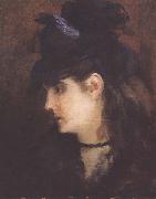Edouard Manet, Portrait de Berthe Morisot (mk40)